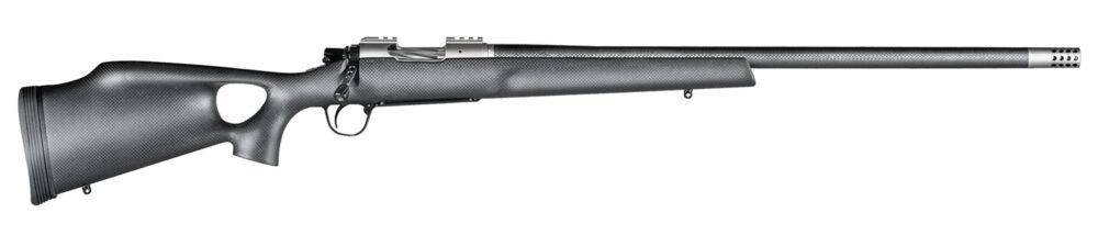 Christensen Arms 8010800505 Summit TI  308 Win 4+1 16.25" Carbon Fiber Threaded Barrel, Natural Titanium Drilled & Tapped Receiver, Black Carbon Fiber Thumbhole Stock