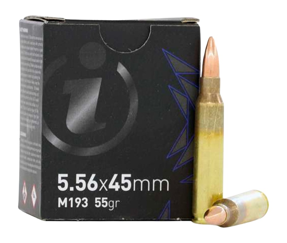 Global Ordnance Igman M193 Rife Ammunition 5.56X45 NATO 55gr FMJ 3180 fps 20/ct