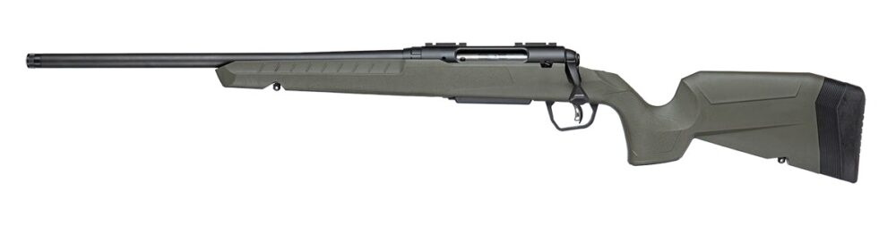 Savage Arms 33144 Axis 2 25-06 Rem 4+1 20" Matte Black Carbon Steel Threaded Barrel, Drilled & Tapped Receiver, OD Green Fixed w/Pistol Grip Synthetic Stock, Left Hand