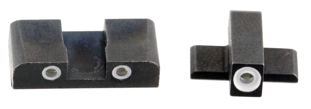 AmeriGlo SG161 Classic Tritium Sight Set for Sig Sauer  Green Tritium White Outline Front Sight-Green Tritium White Outline Rear Sight