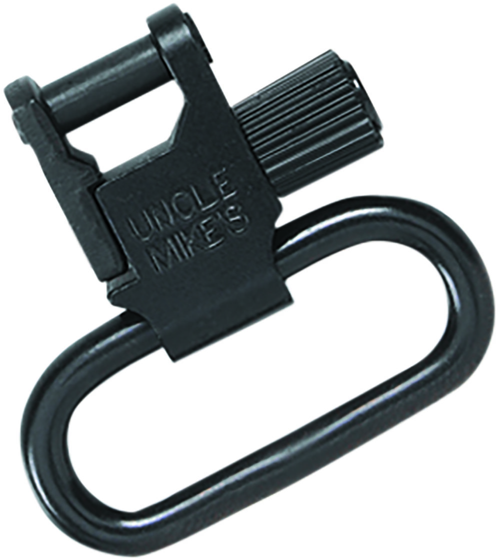 Uncle Mike's 14033 Super Swivel  Quick Detach Tri-Lock Blued 1.25" Loop for Rifles or Shotguns w/QD Bases