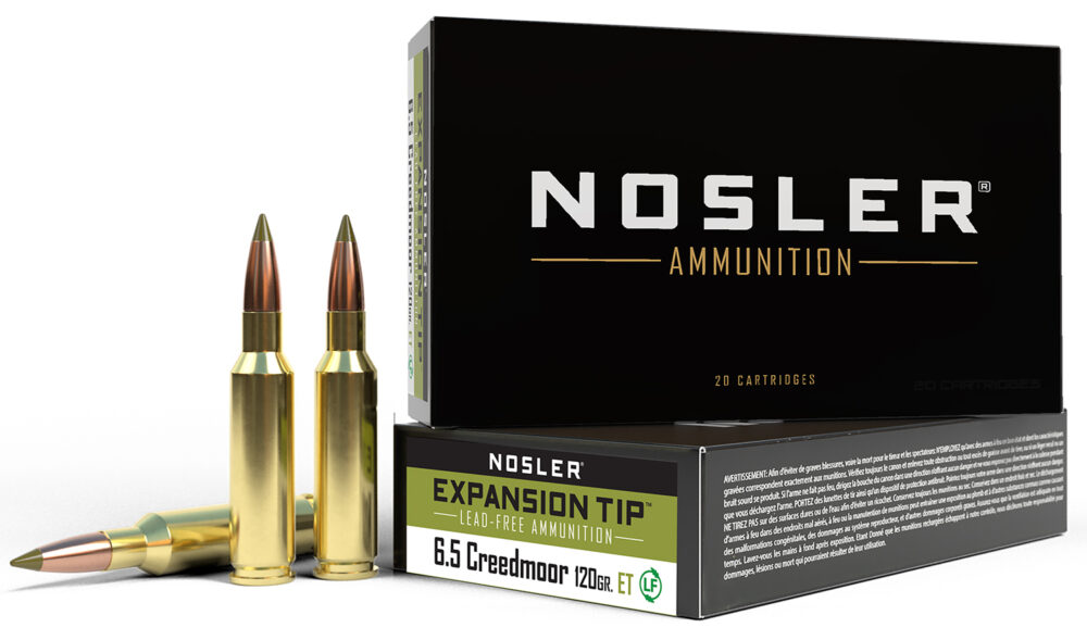 Nosler E-Tip Rifle Ammunition 6.5 Creedmoor 120 gr E-Tip  2850 fps 20/ct