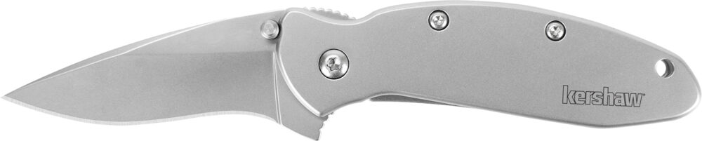 Kershaw Ken Onion Scallion Folding Knife 2-2/5" Drop Point Blade Silver