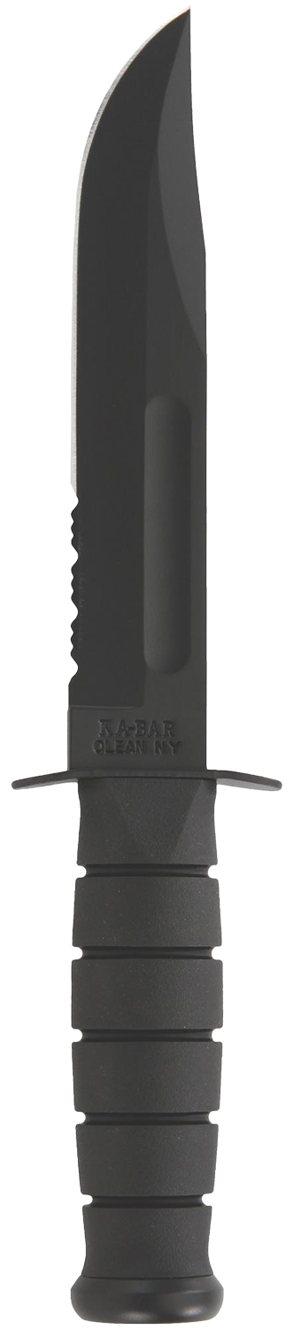 KBAR FIGHTING KNF 7" BLK SRTD W/STH