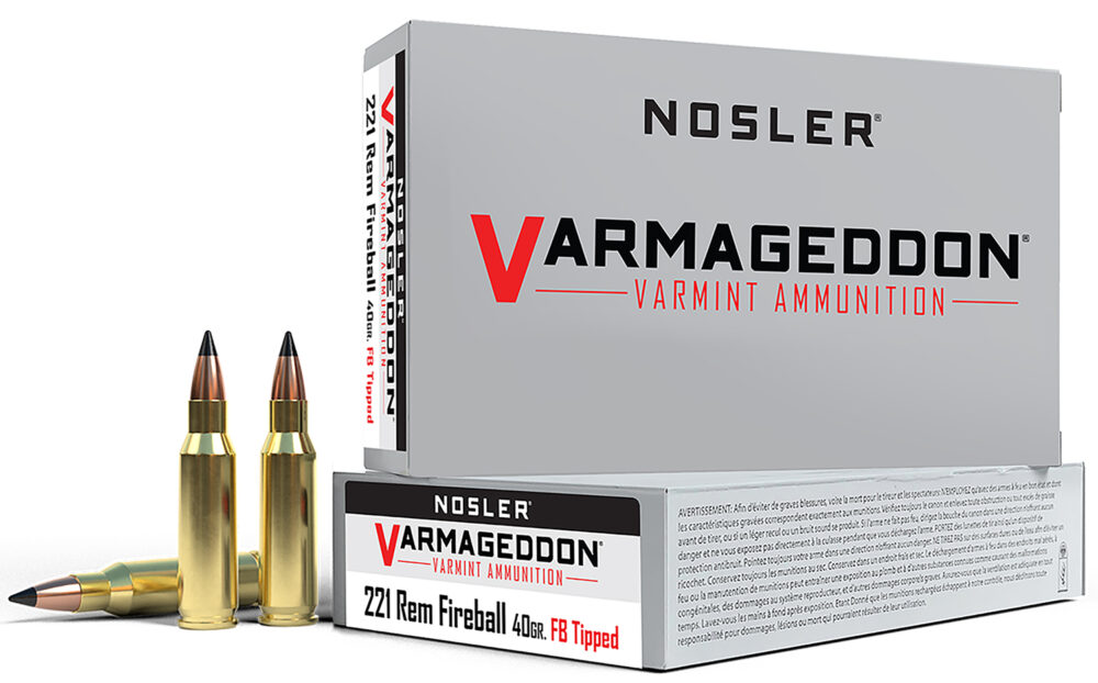 Nosler Varmegeddon Rifle Ammunition .221 Rem Fireball 40 gr FB Tipped 3100 fps 20/ct