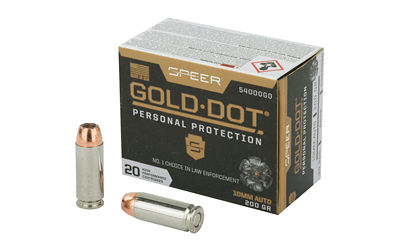 Speer Gold Dot Handgun Ammunition 10mm Auto 200 gr HP 1100 fps 20/ct