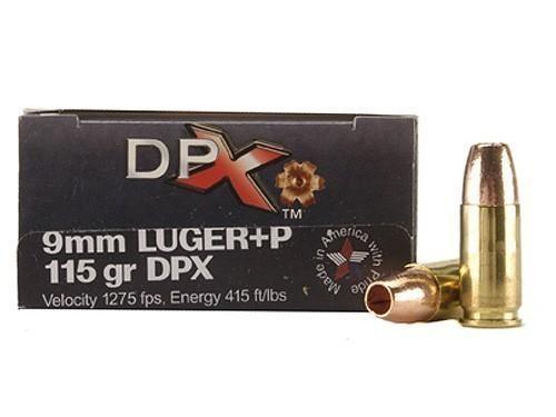 CORBON DPX 9MM+P 115GR BRNS X 20/500