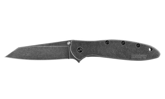 Kershaw Random Leek Reverse Tanto Assisted Folding Knife (3" BlackWash)
