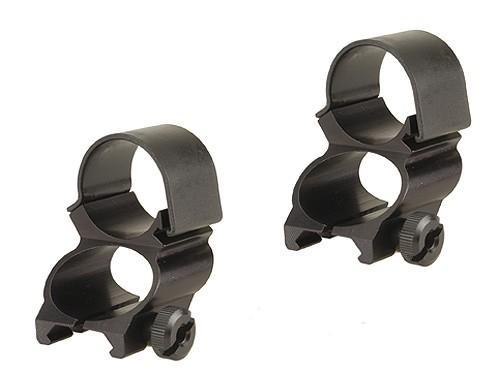 Weaver Detachable See-Thru Scope Rings - 1" Extension -Black