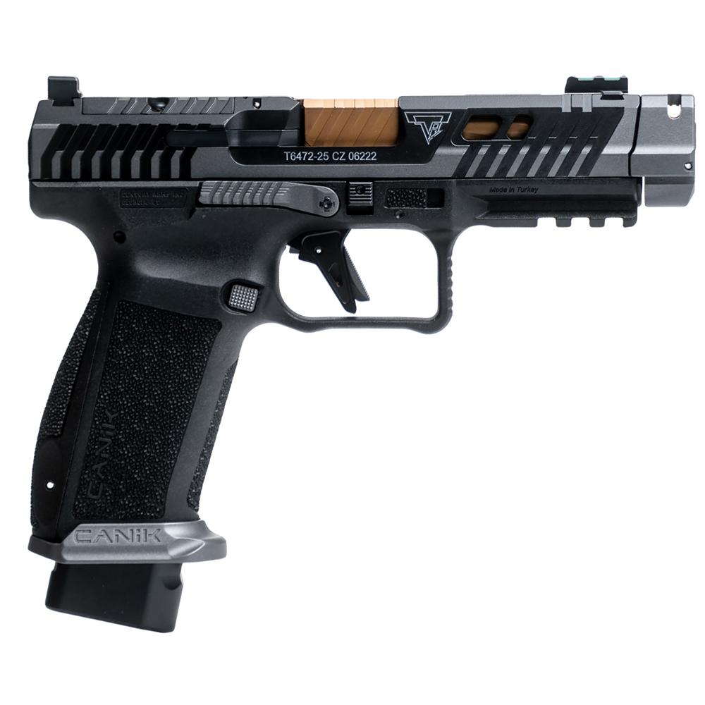 DEMO Canik TTI Combat Handgun 9mm Luger 18rd Magazine 4.6" Ported Gold Barrel Smoke