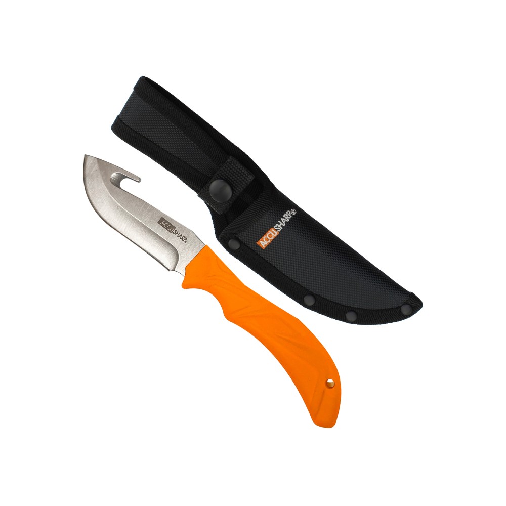 ACCUSHARP GUT-HOOK KNIFE ORANGE SHTH