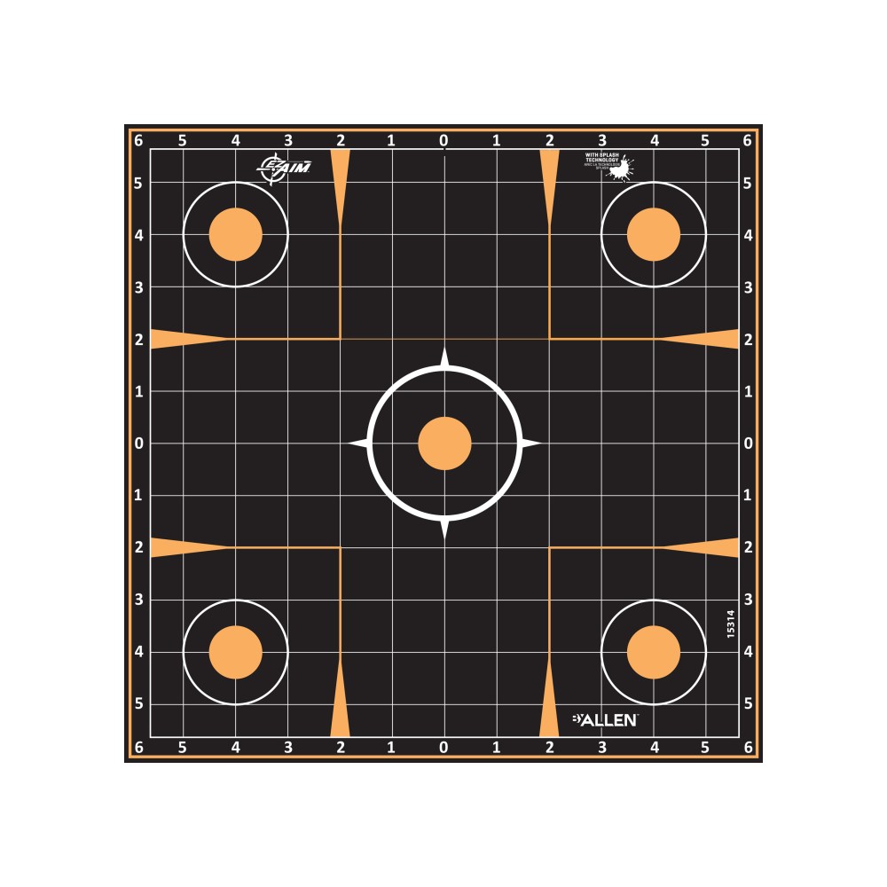 ALLEN EZ AIM 12"X12" SIGHT-IN 5PK