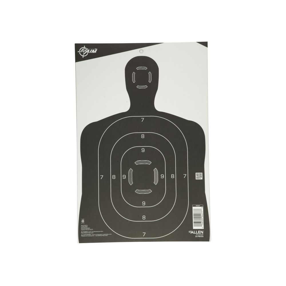 ALLEN EZ AIM SILHOUETTE 12X18 25PK