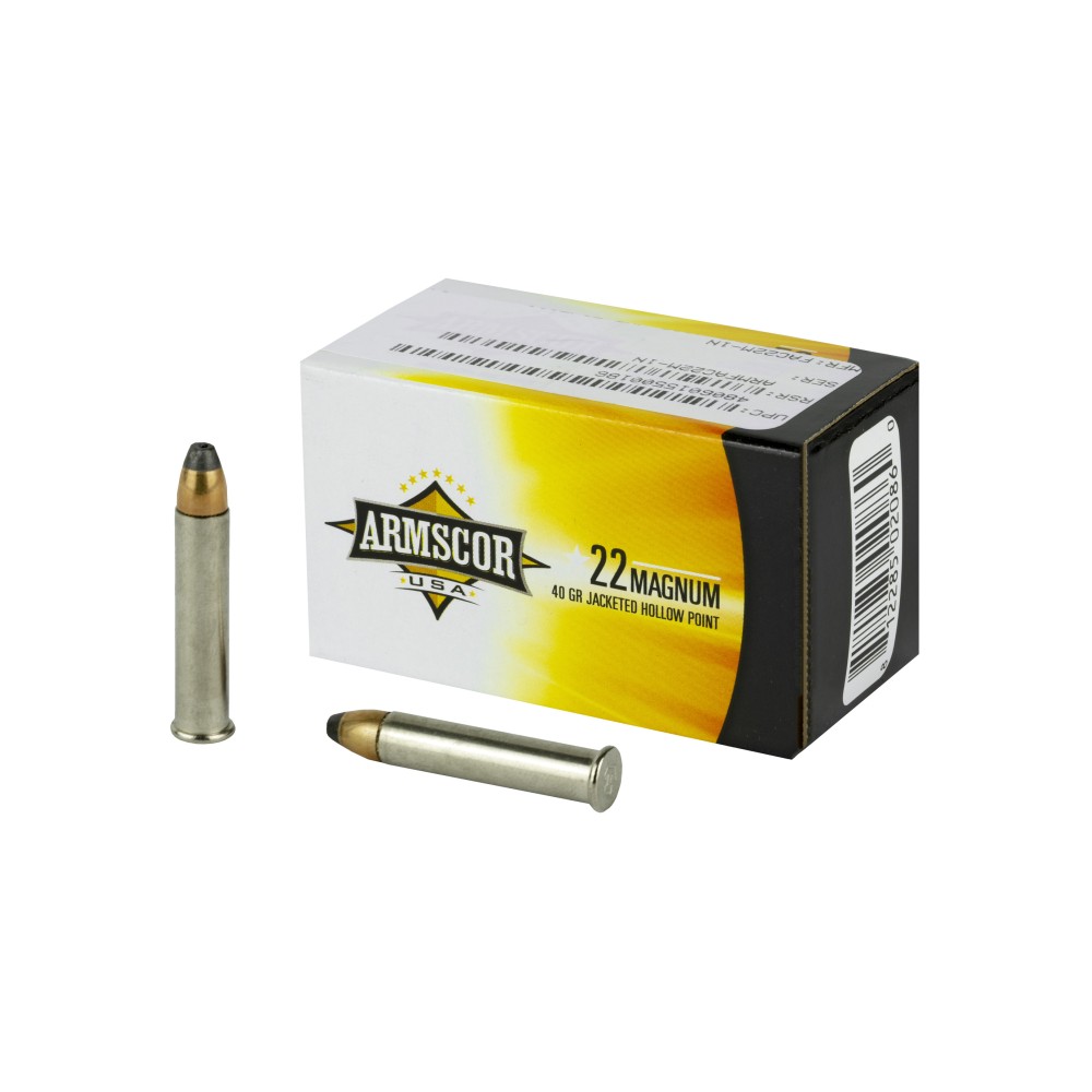 ARMSCOR 22WMR 40GR JHP 50/2000