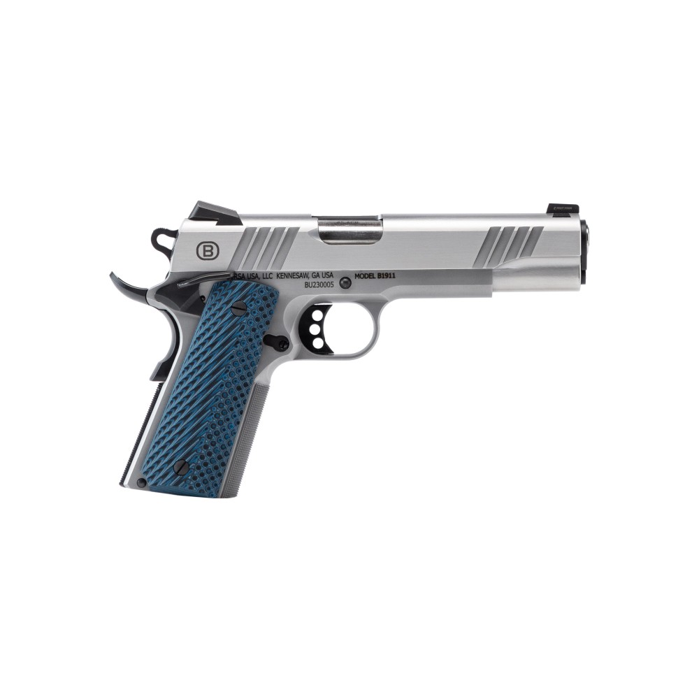 BERSA 1911 45ACP 8RD BLUE STAINLESS