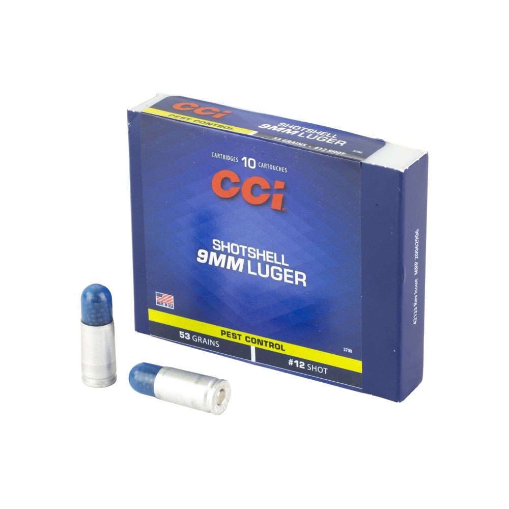 CCI 9MM #12 SHOTSHELL 10/200
