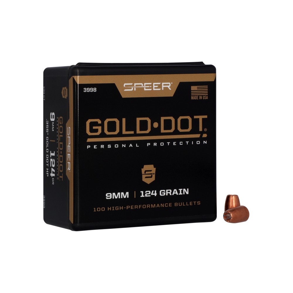 SPR GOLD DOT .355 124GR HP 100CT