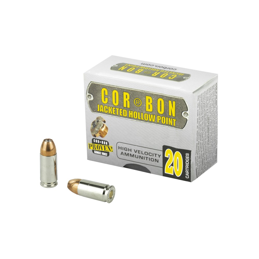 CORBON 9MM+P 115GR JHP 20/500
