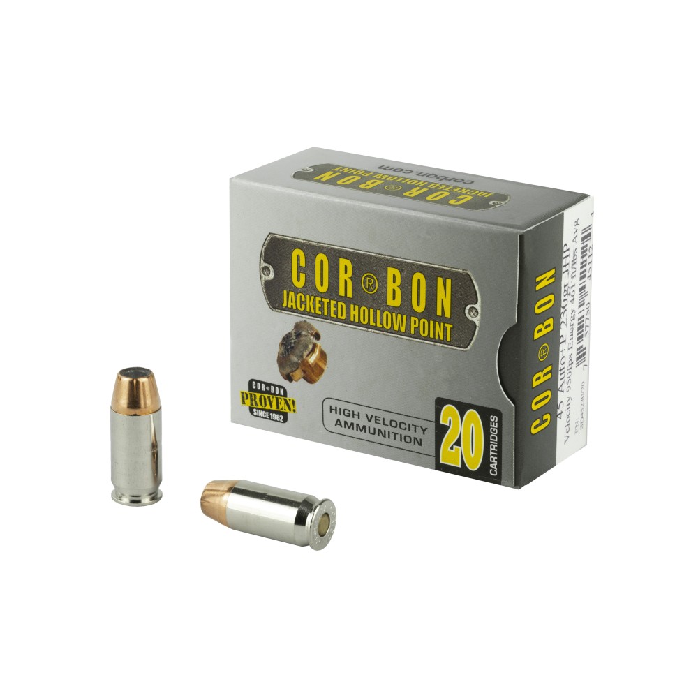 CORBON 45ACP+P 230GR JHP 20/500