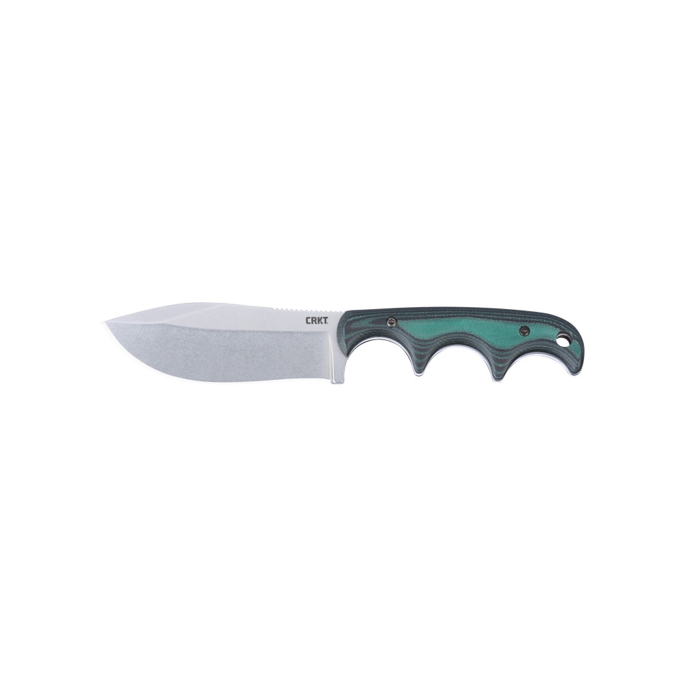 CRKT NESSMUK 2.9" GRN/SLV W/SHEATH
