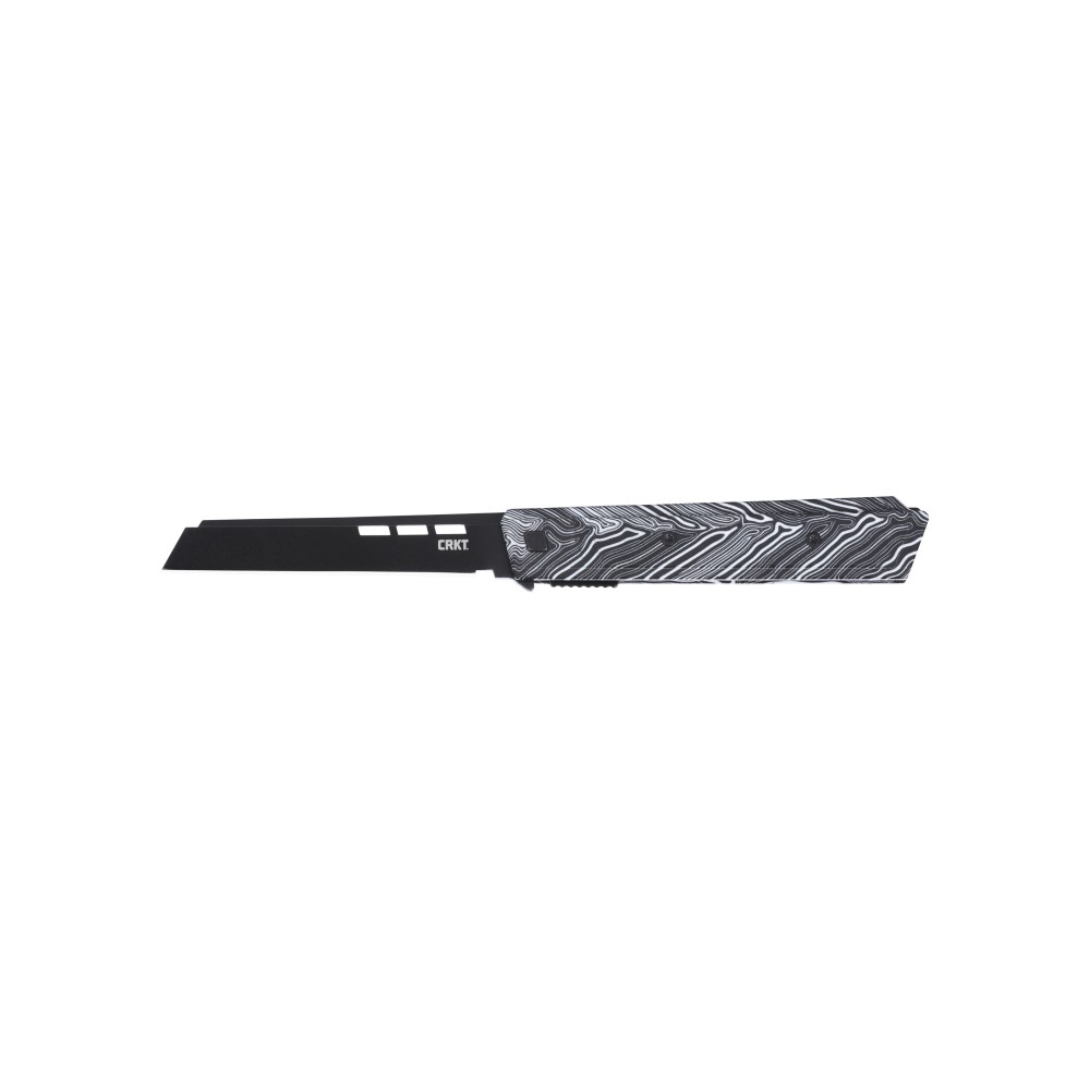 CRKT ZEPHYR 3.22" PLAIN EDGE WHT/BLK