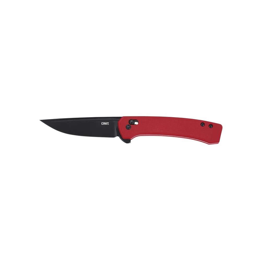 CRKT Q COMPACT 3.05" PLAIN EDGE RED
