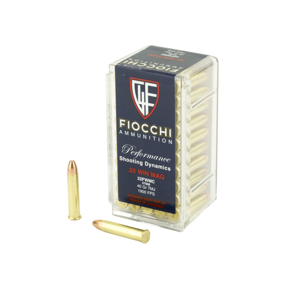 FIOCCHI 22WMR 40GR FMJ 50/2000