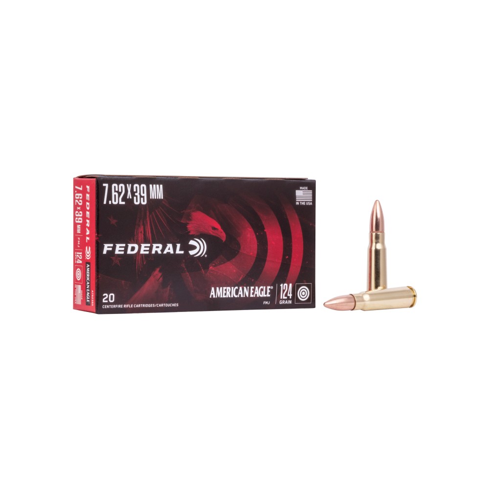 FED AM EAGLE 762X39 124GR FMJ 20/500