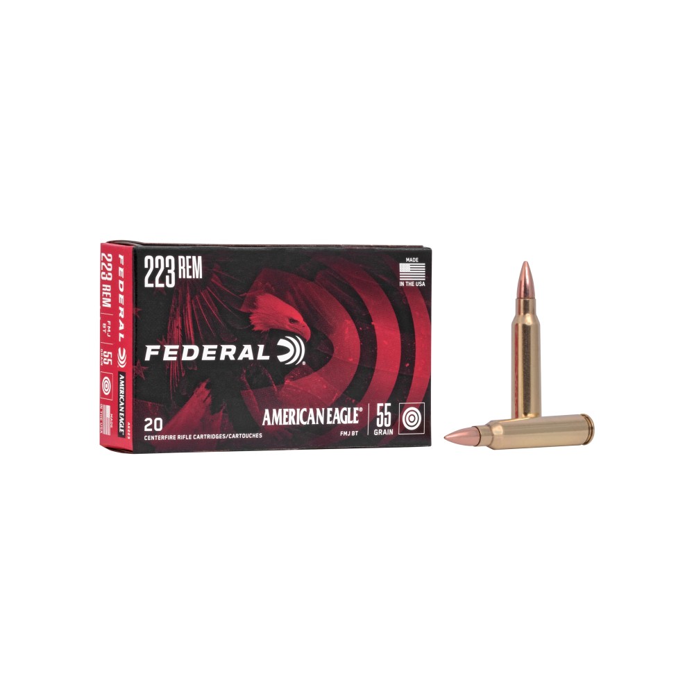 FED AM EAGLE 223REM 55G FMJ BT20/500