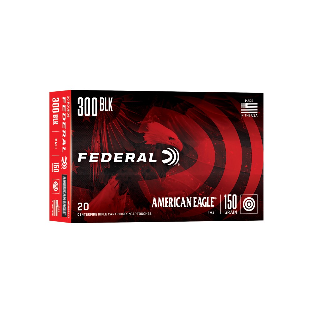 FED AM EAGLE 300BLK 150GR FMJ 20/500
