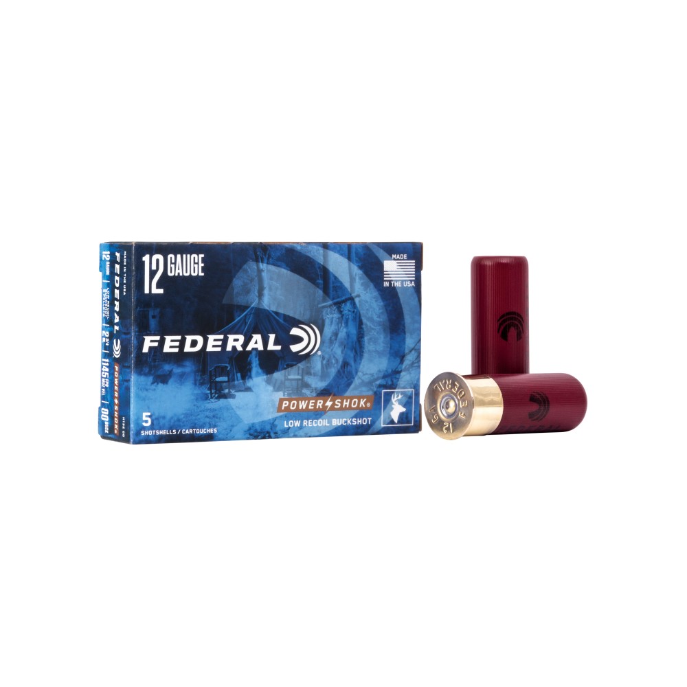 FED PWRSHK 12GA 2.75 LR 00 BCK 5/250