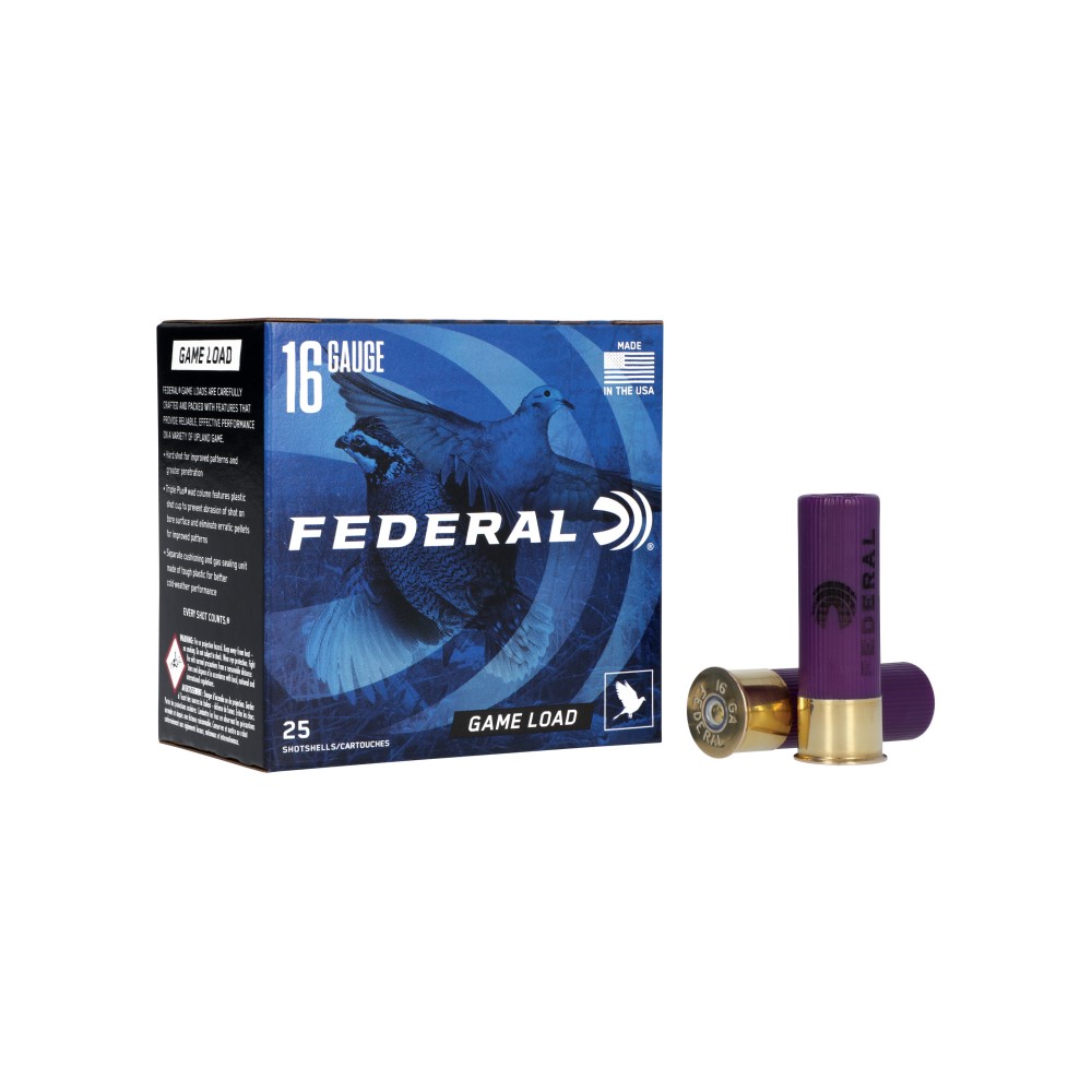 FED GAME LOAD 16GA 2 3/4" #6 25/250