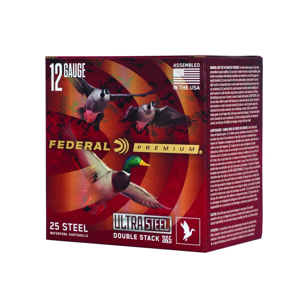 FED ULT STL 12GA 3" 1.25OZ #3/#5 25