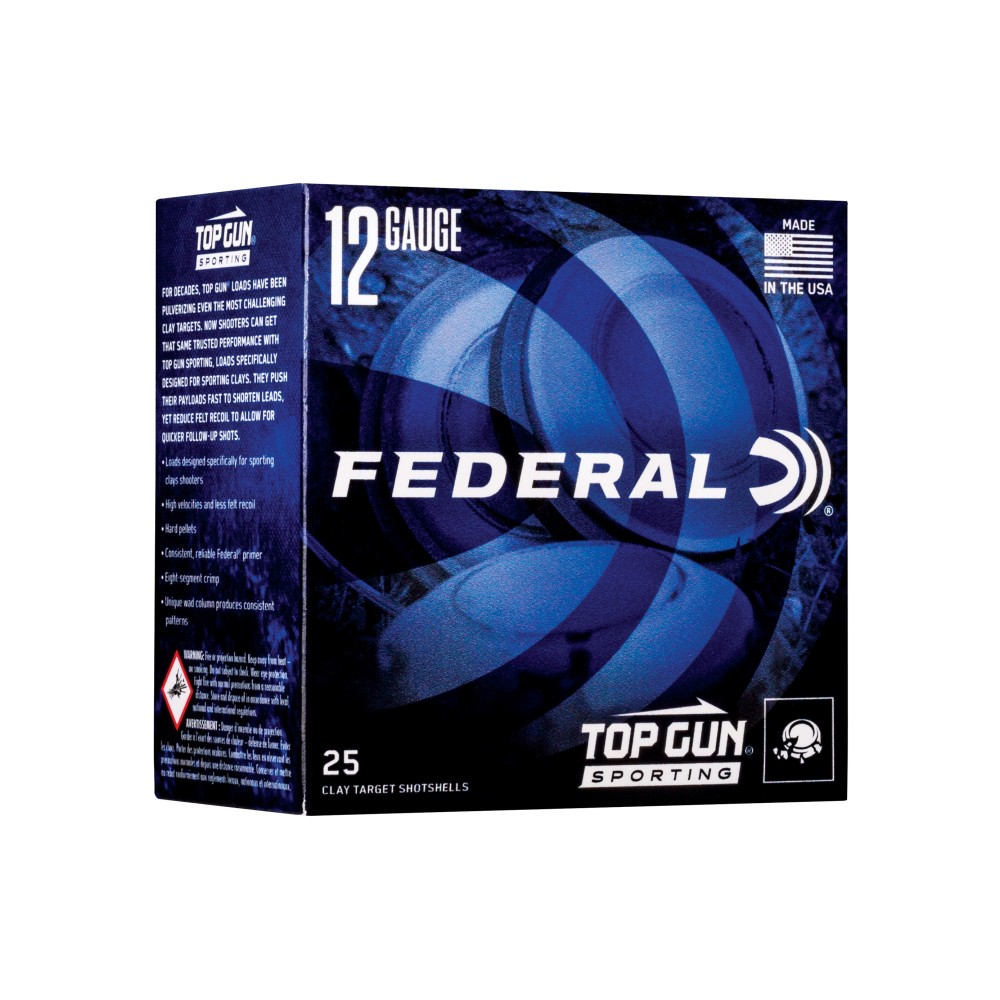 FED TOP GUN 12GA 2.75" #8 1 OZ 25/