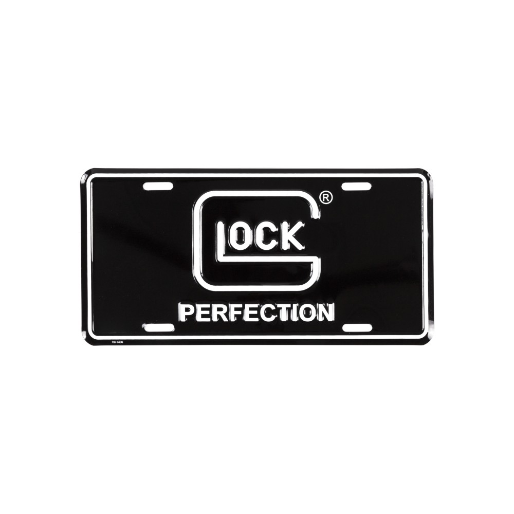 GLOCK OEM PERF LICENSE PLATE BLK/WHT