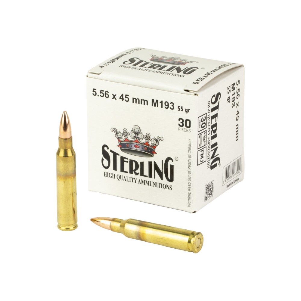 STERLING 5.56 M193 55GR FMJ 30/1500