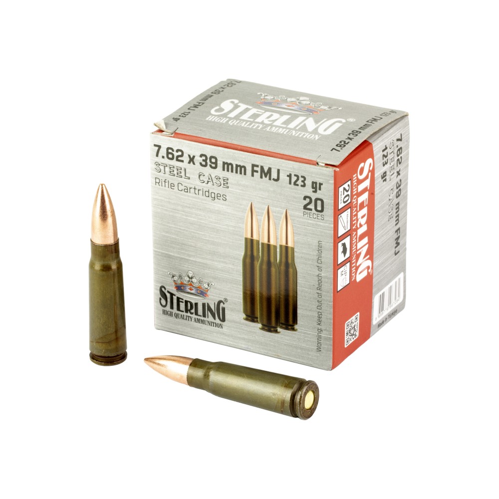 STERLING SC 762X39 123GR FMJ 20/1000