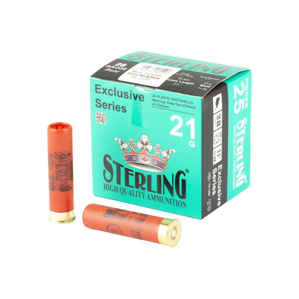 STERLING EXCLSV 28GA 2.75" #8 25/250