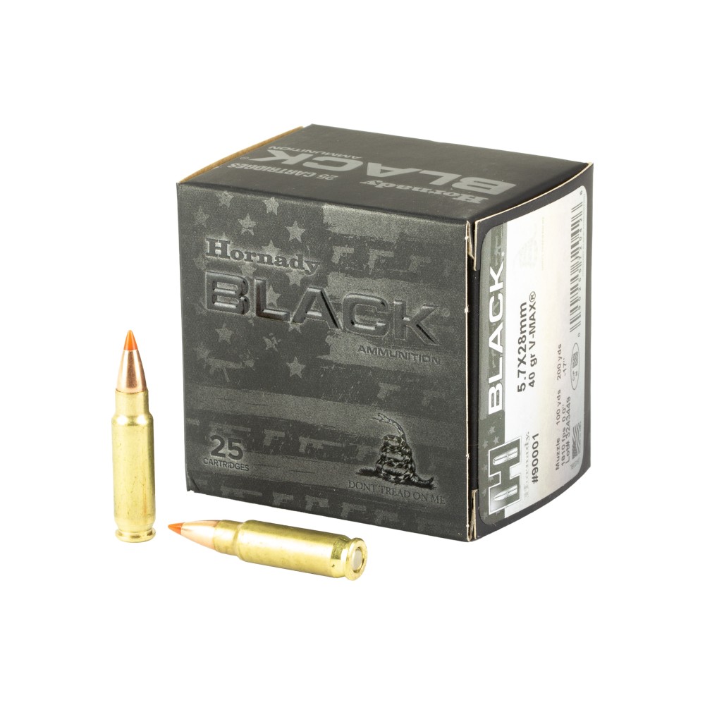 HRNDY BLK 5.7X28MM 40GR V-MAX 25/250