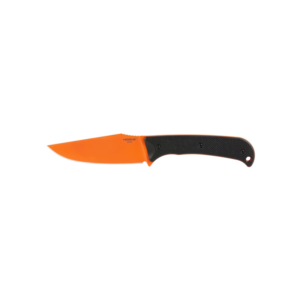 HOGUE EXTRAK XL 3.9" BLK/OR W/SHEATH