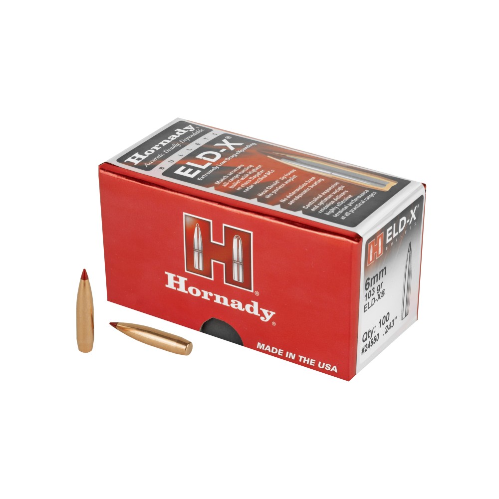 HRNDY ELD-X 6MM .243 103GR 100CT