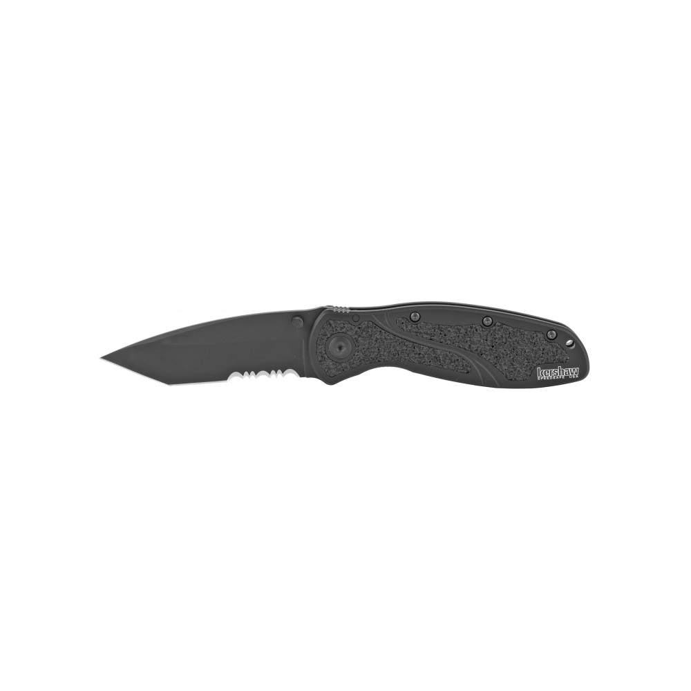 KERSHAW BLUR TANTO 3.4" BLK/BLK SERR