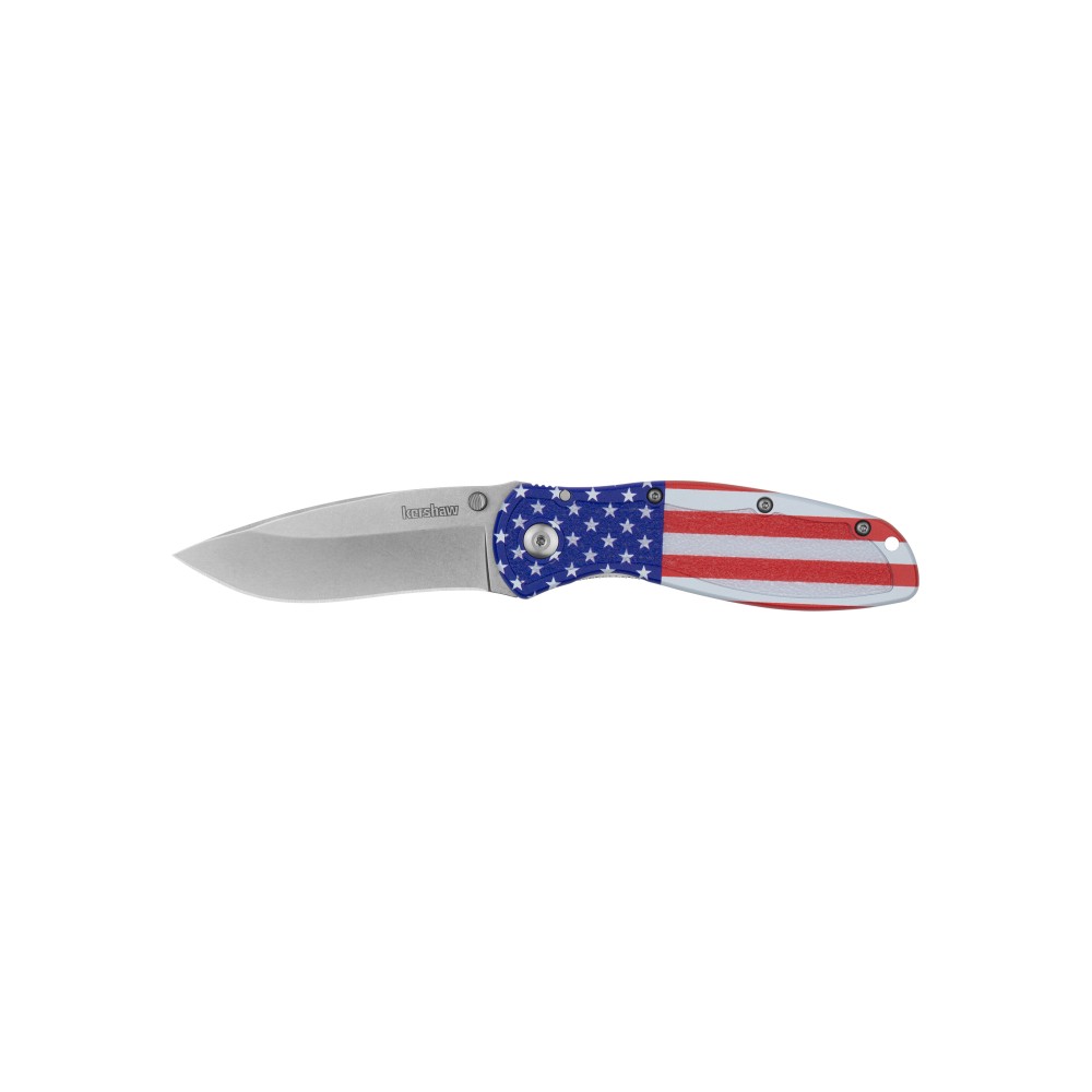 KERSHAW BLUR USA FLAG 3.4" RD/WHT/BL