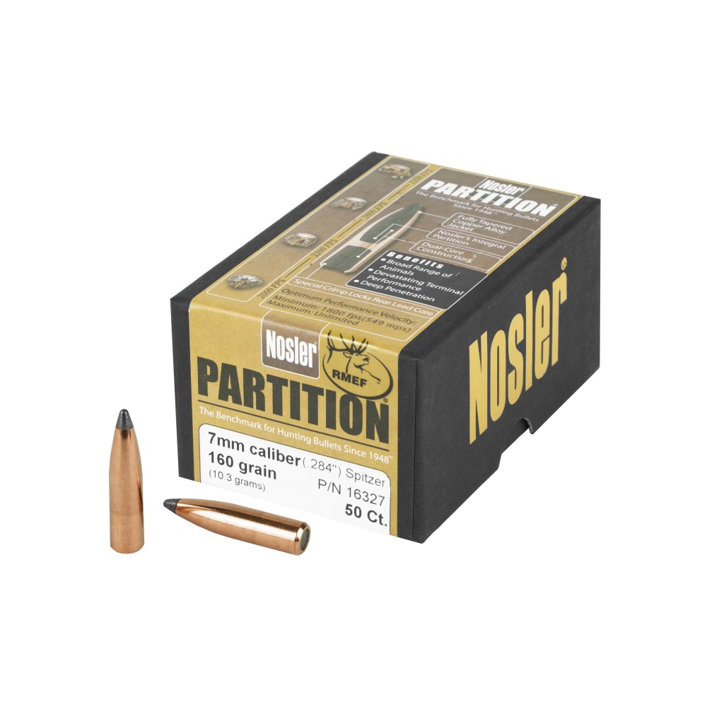 NOSLER 7MM 160GR SP PARTITION 50CT