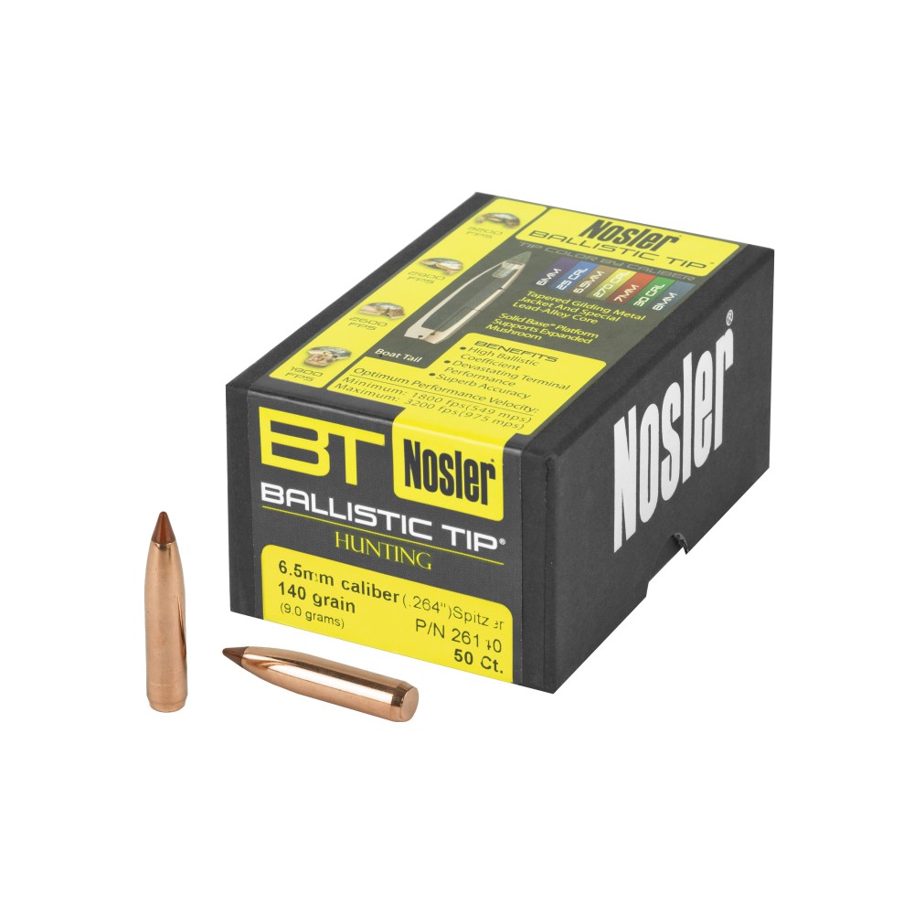 NOSLER 6.5MM 140GR 50CT