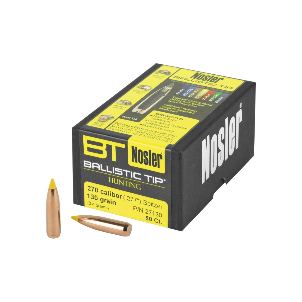 NOSLER 270 CAL 130GR 50CT