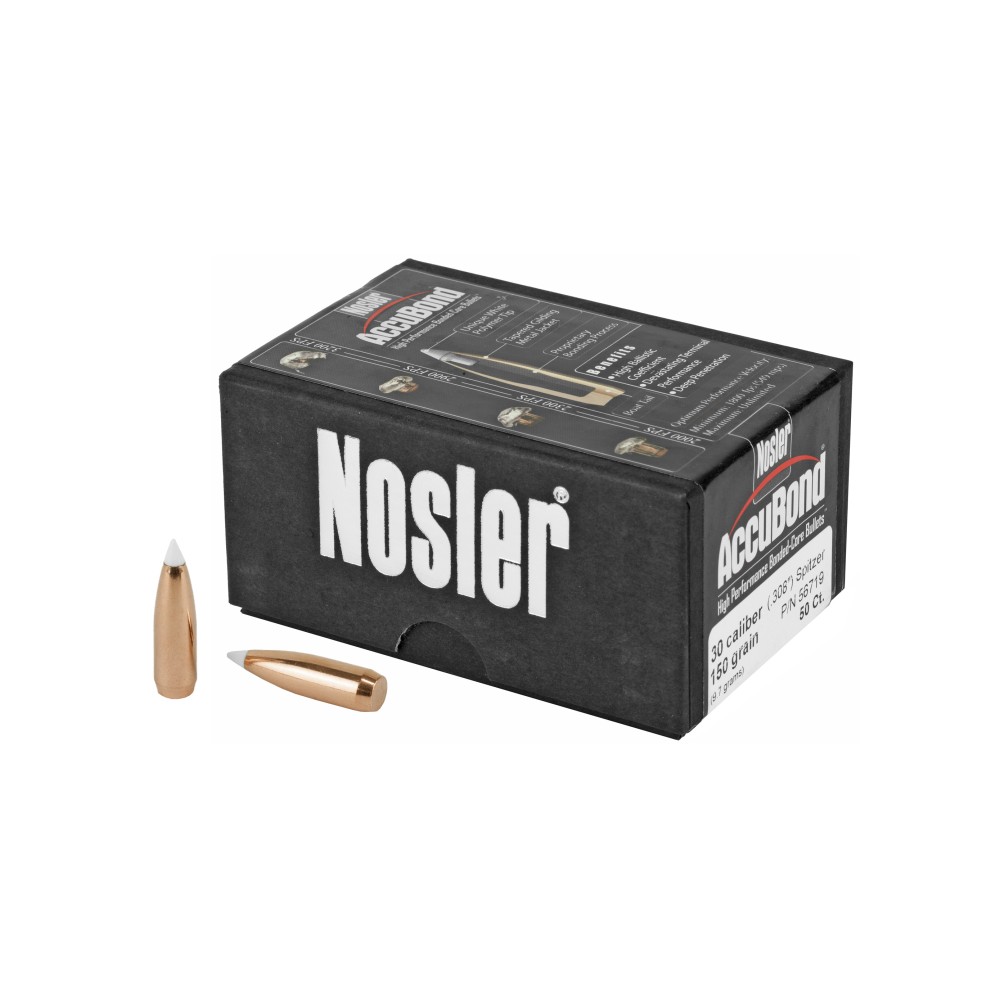 NOSLER 30 CAL 150GR ACCUBOND 50CT