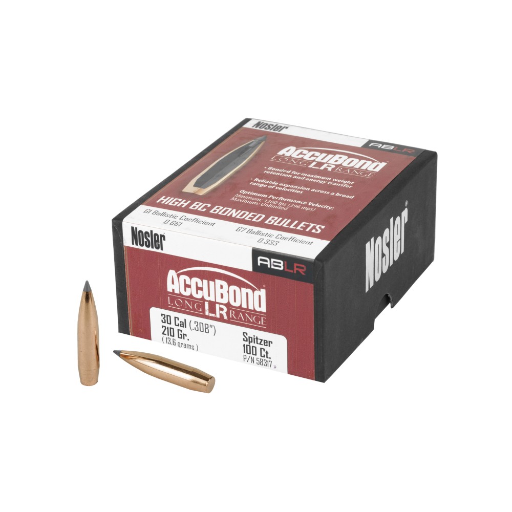 NOSLER ABLR 30 CAL 210GR SP 100CT