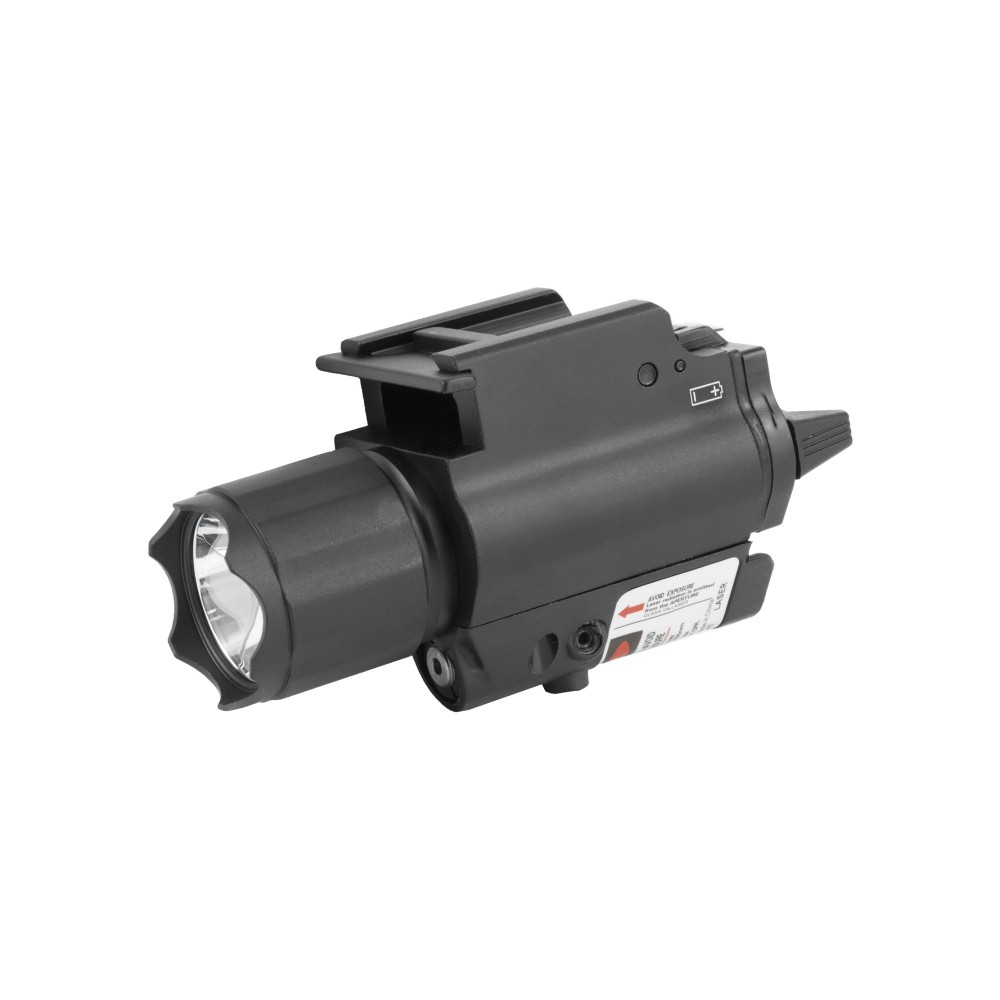 NCSTAR 200L FLASHLIGHT W/ RED LASER