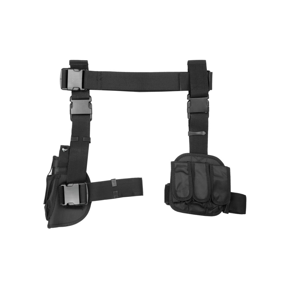 NCSTAR DROP LEG HOLSTER MAG HLDR BLK